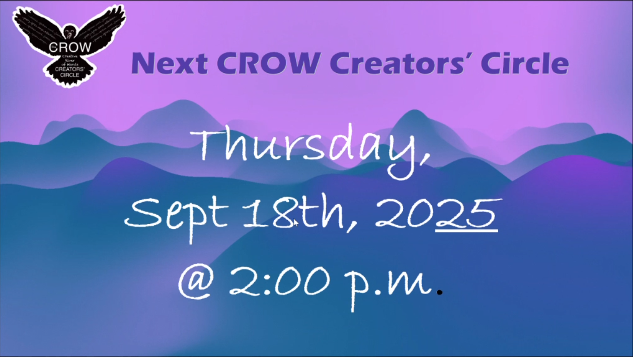 Next CROW Creators' Circle (Sept 2025)