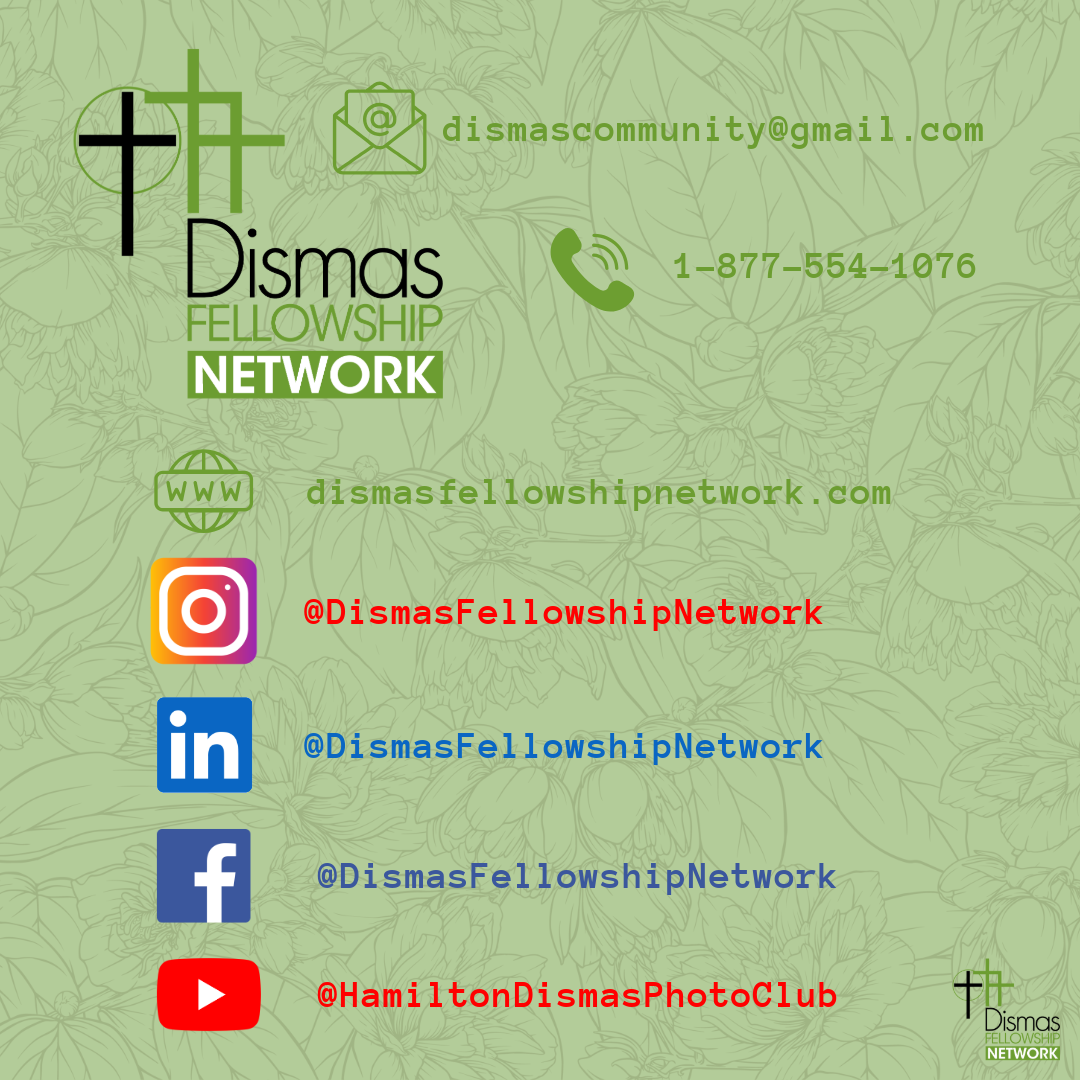 Dismas Fellowship Network Social Media Handles