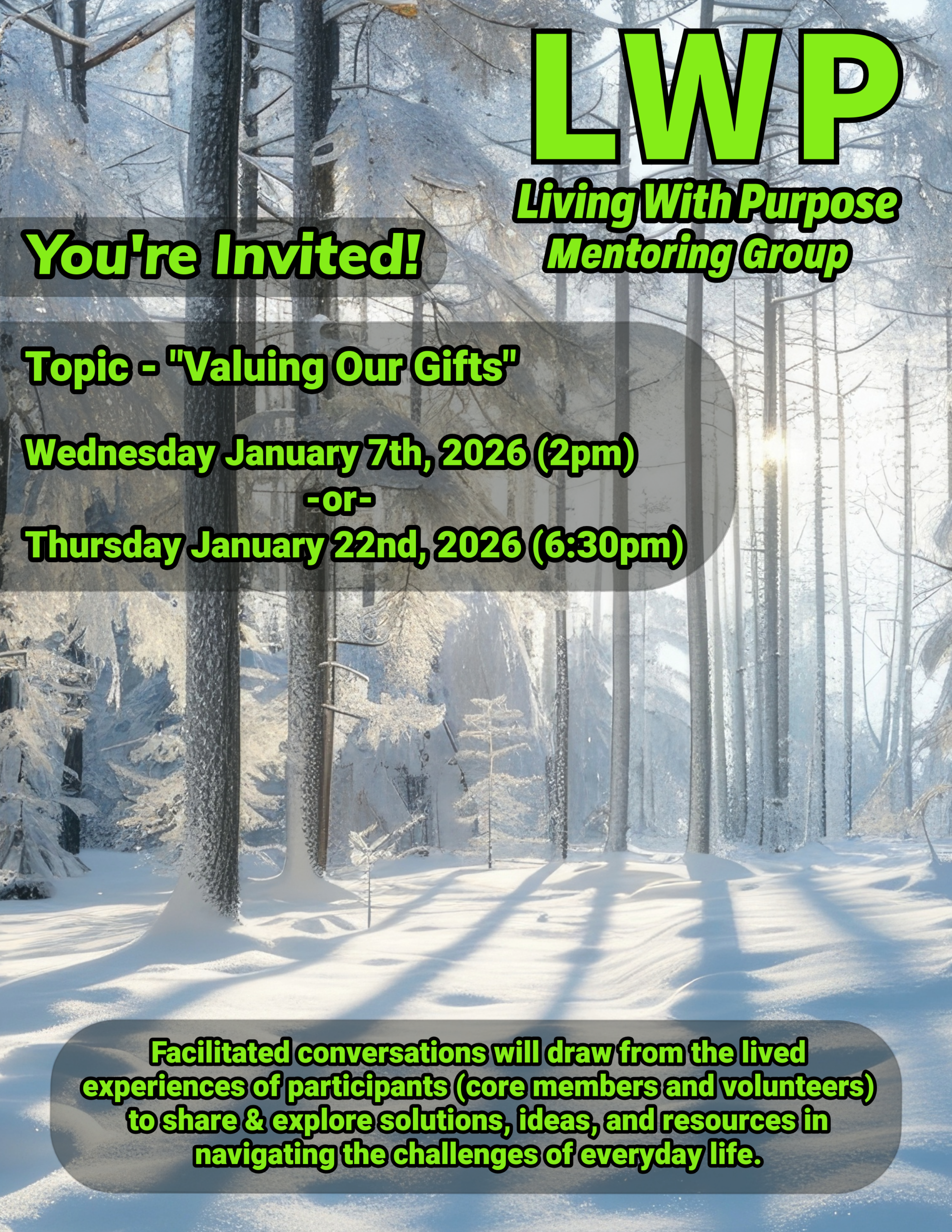 Living With Purpose Flyer - January 2026
