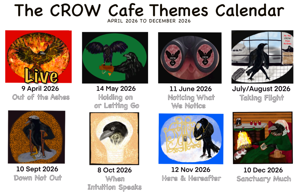 CROW Cafe Themes Calendar (April - December 2026)