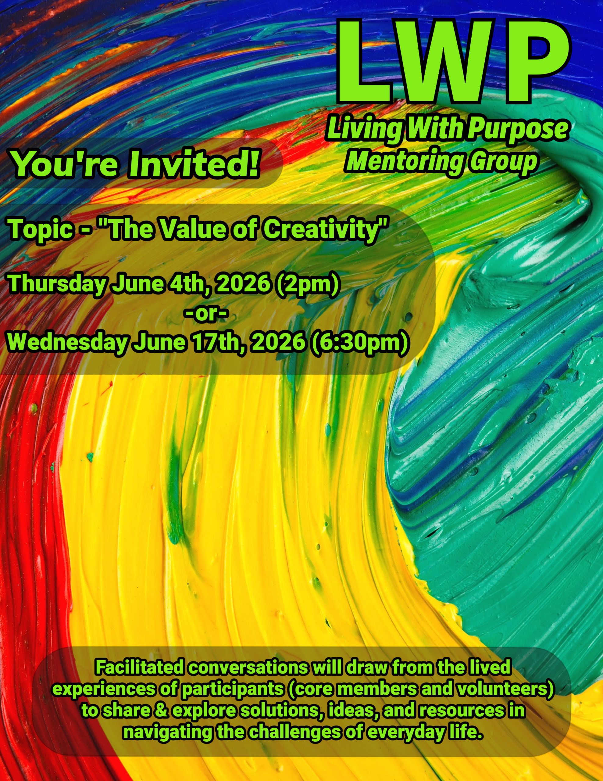 Living With Purpose Monthly Theme Poster - June 2026